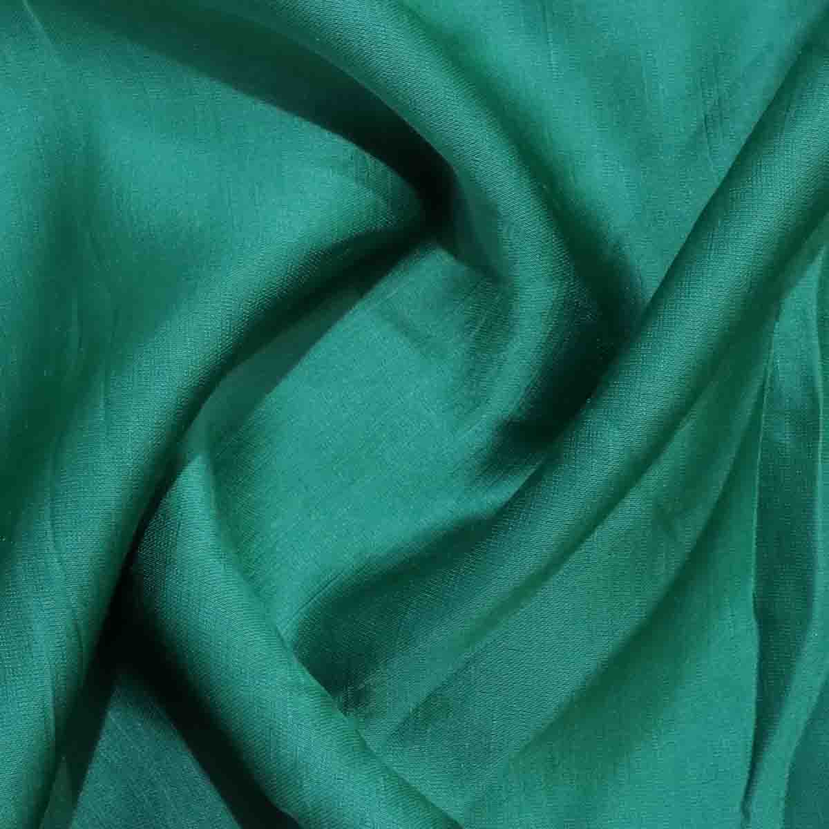 Linen Silk Aqua Green