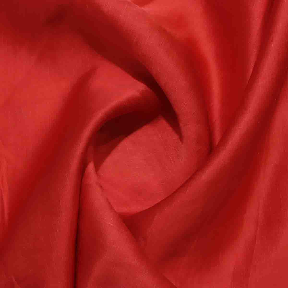 Linen Silk Dark Red