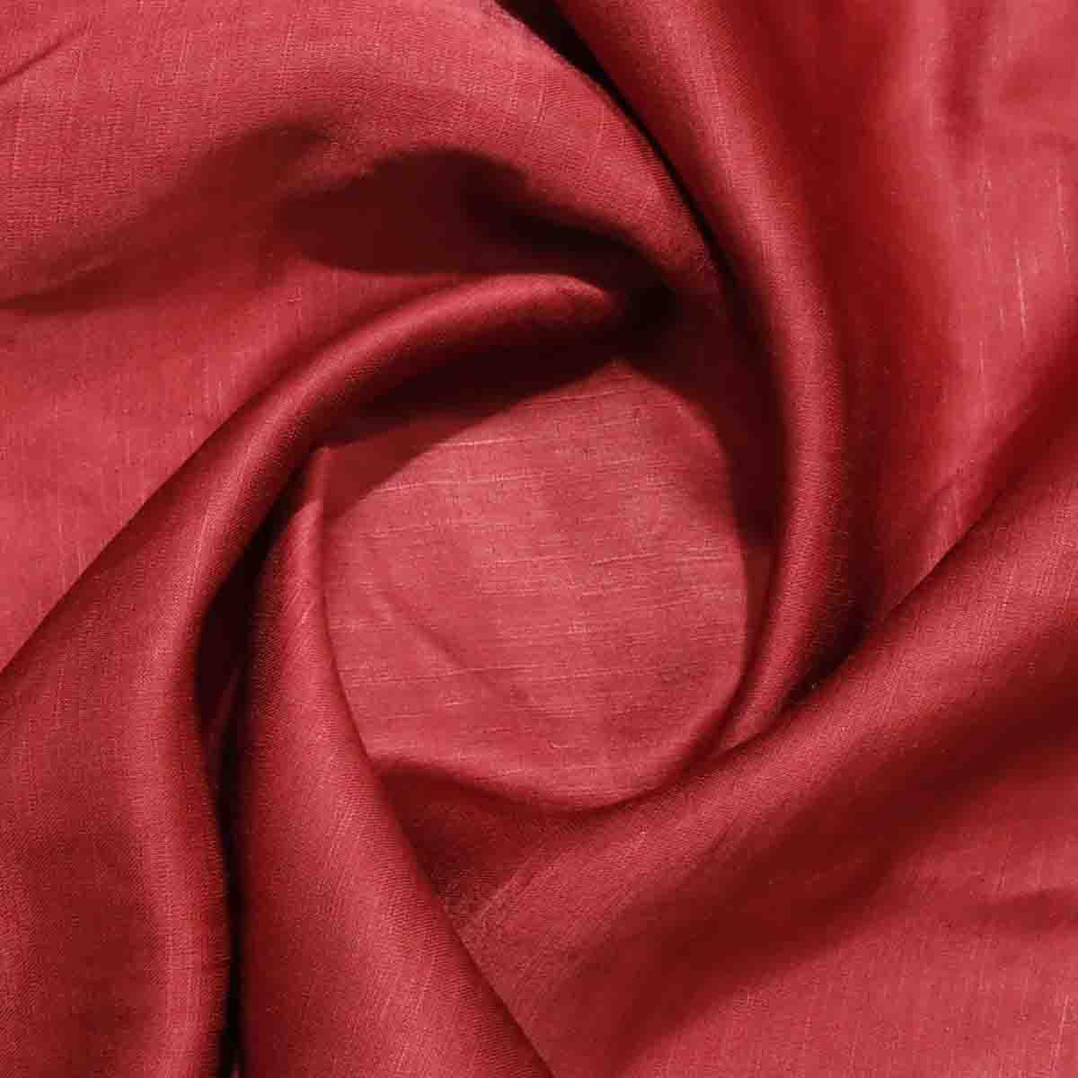 Linen Silk Red