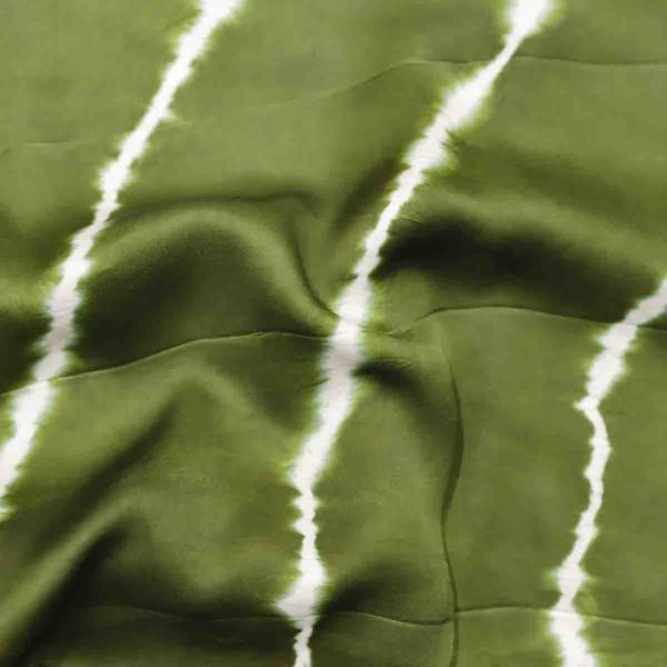 Modal Silk Lehriya Pattern Green (3)