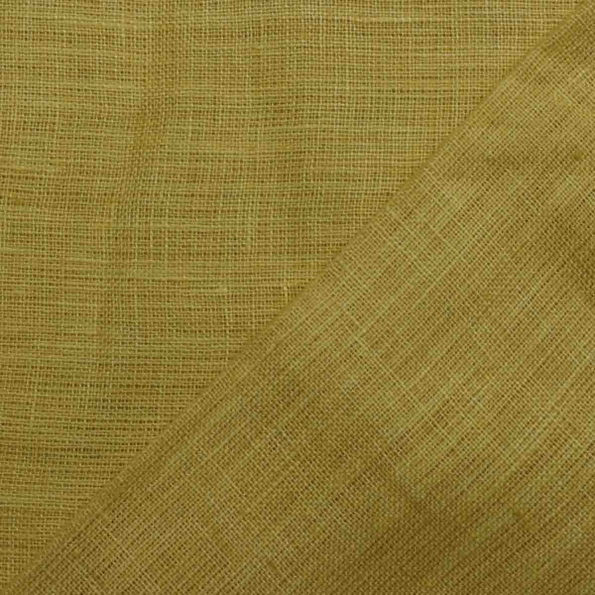 Pure Linen Cotton Golden Yellow
