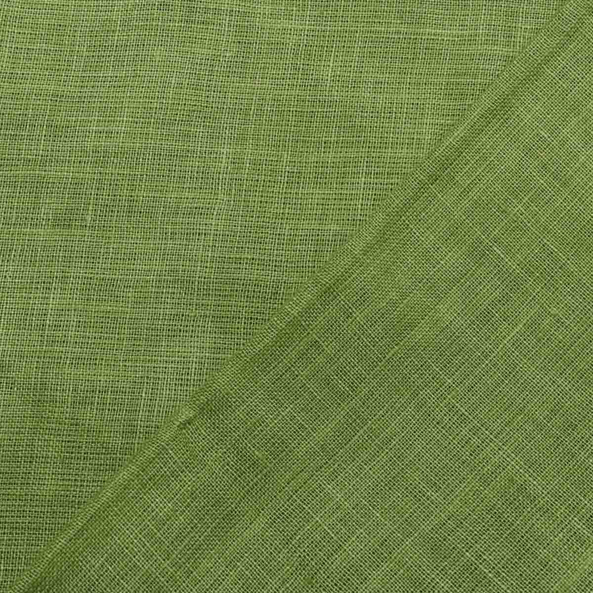 Pure Linen Cotton Green