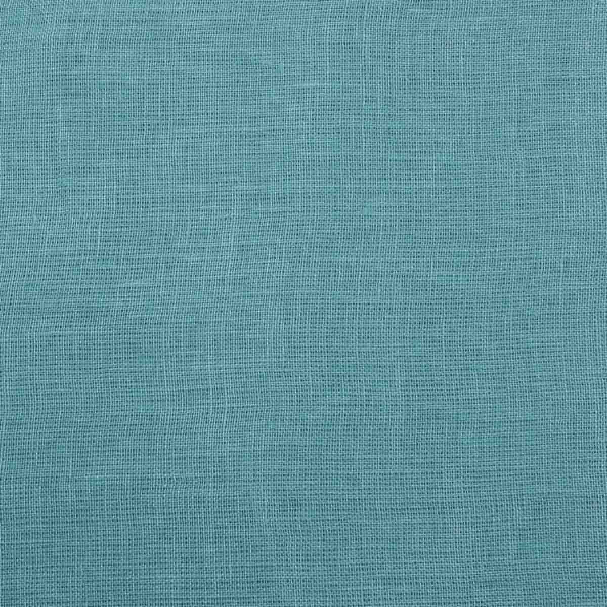 Pure Linen Cotton Teal Blue (2)