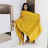 Dupatta Gajji Silk Amba Dal Pattern-Yellow