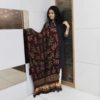 Dupatta Gajji Silk Amba Dal Pattern-Maroon