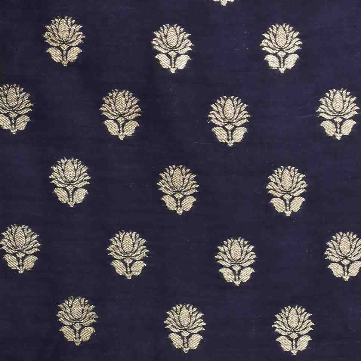 Dola Silk Lotus Weave  Blue (2)